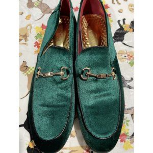 LCQL Men s Luxury Velvet Penny Loafer Shoes Slip-on Suede Loafers Size 13.5